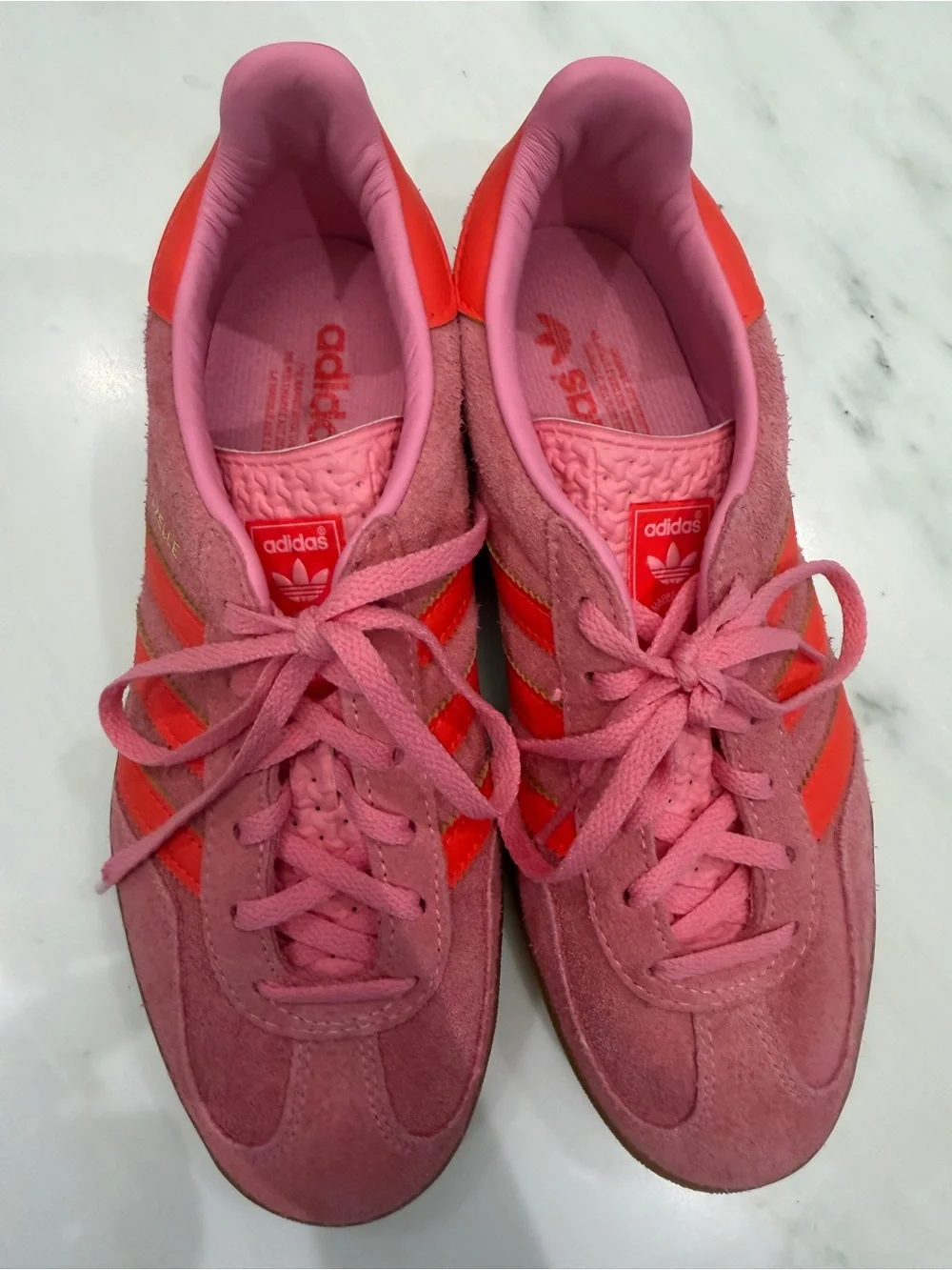 adidas Gazelle Indoor 'Beam Pink Solar Red' women’s size 7.5